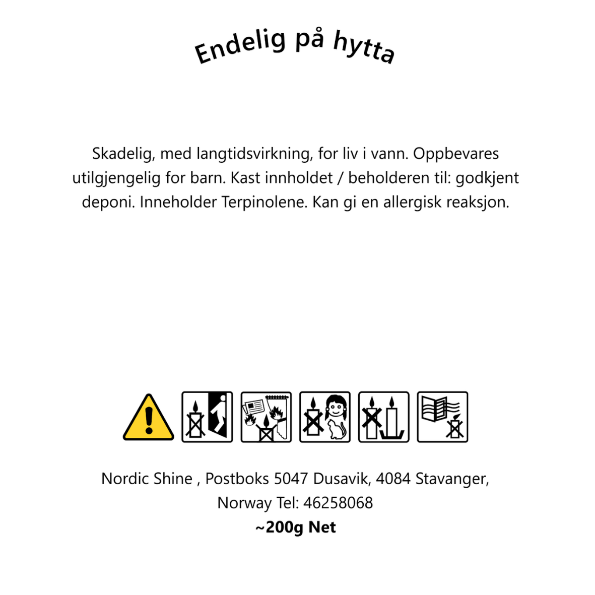 Endelig på hytta