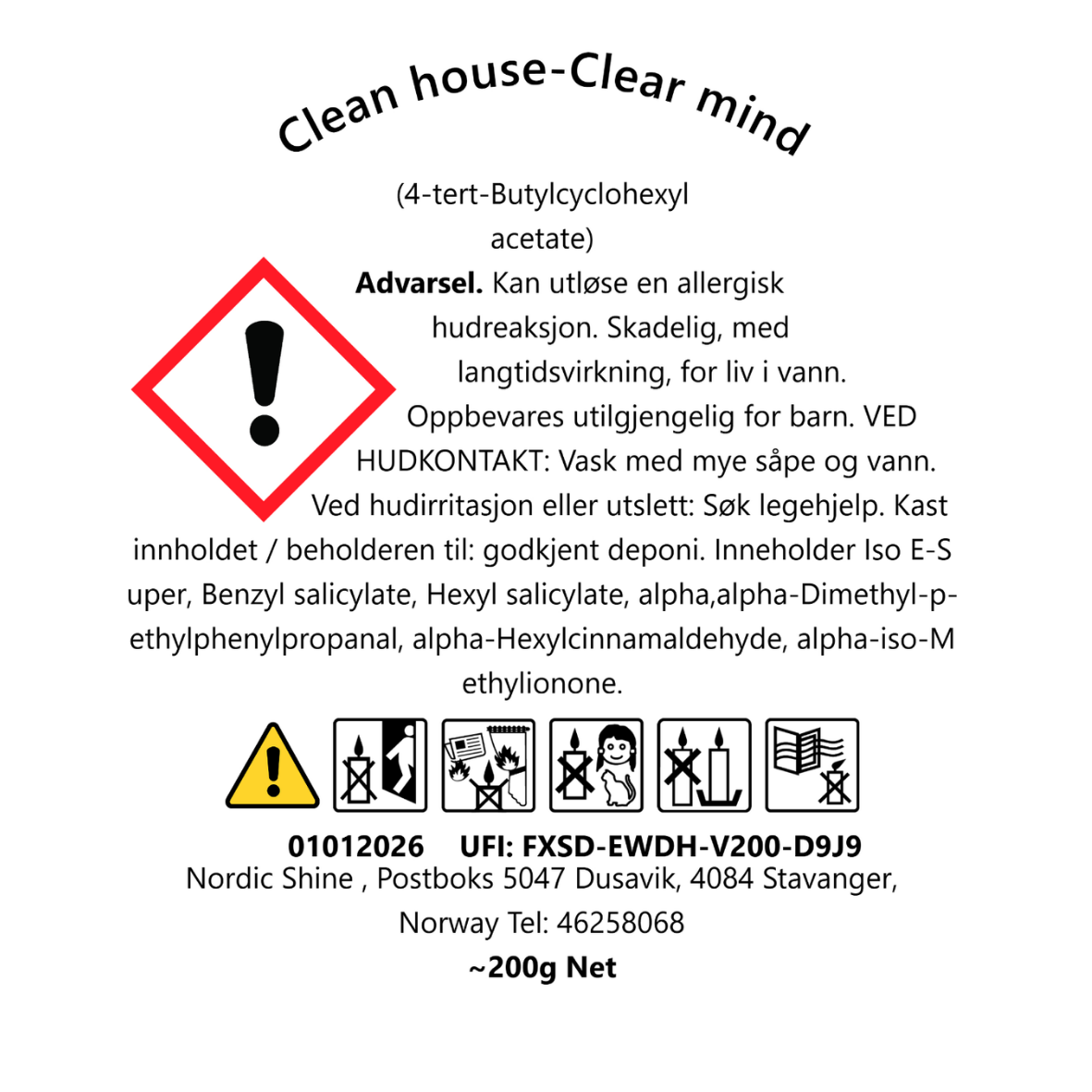 Clean house- Clear mind